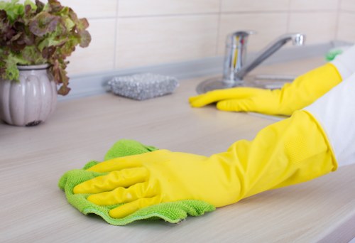 Freshly cleaned kitchen during a move in cleaning appointment in Kennington