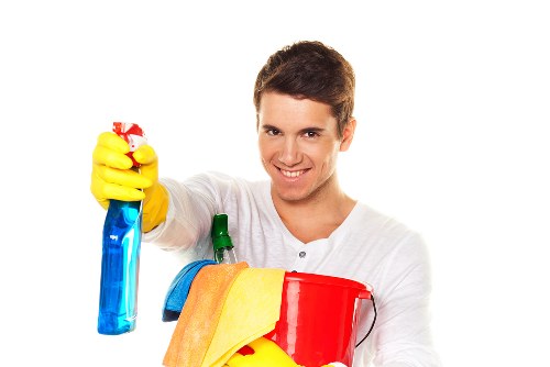 Residential apartment block facade cleaning in Kennington