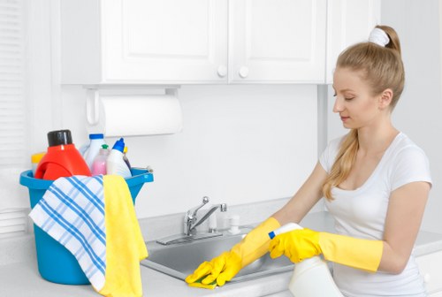 Deep cleaning of a Kennington flat with attention to high-touch surfaces